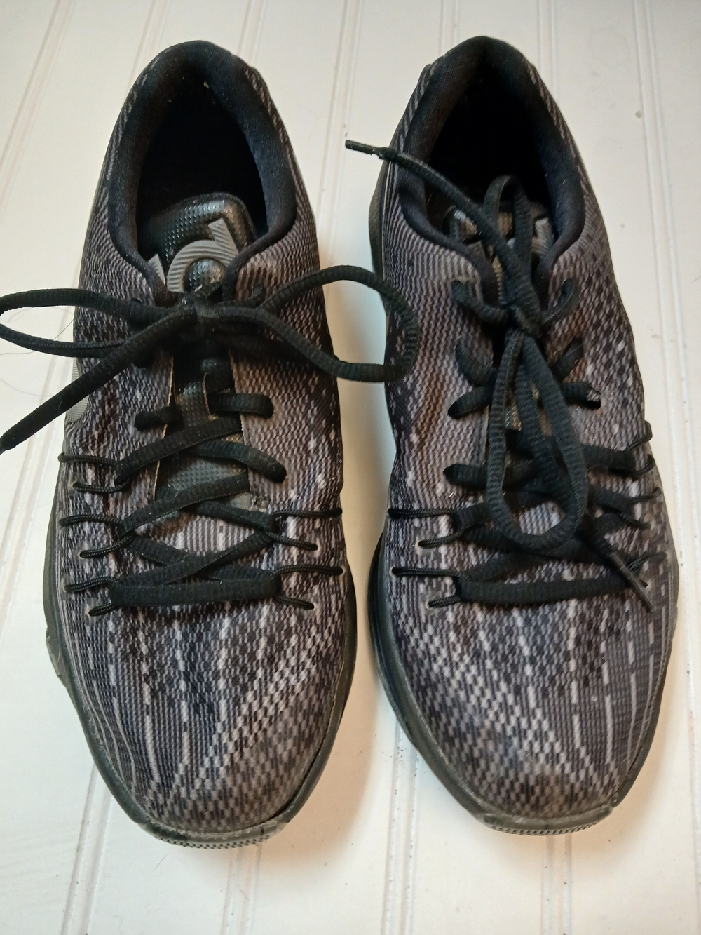 Nike Kids' Black and Gray Knit Sneakers